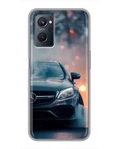 Чехол для Realme 9i с картинкой «Mercedes — ночной город» Чехол для Realme 9i с картинкой «Mercedes — ночной город»