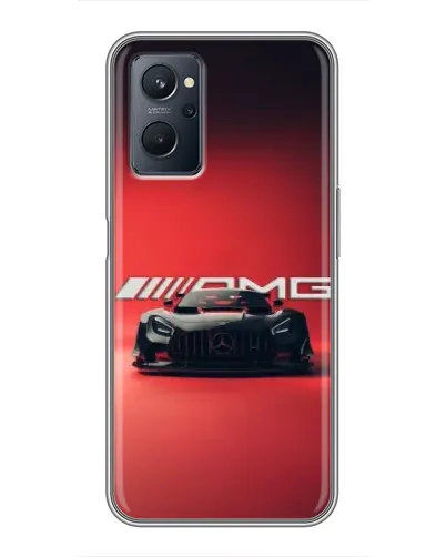 Чехол для Realme 9i с картинкой «Mercedes AMG — красная линия» Чехол для Realme 9i с картинкой «Mercedes AMG — красная линия»