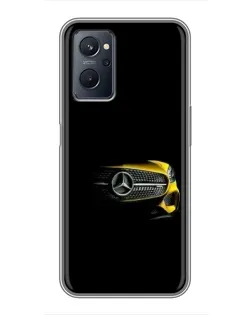 Чехол для Realme 9i с картинкой «Mercedes — ретро стиль»