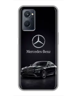 Чехол для Realme 9i с картинкой «Mercedes — решетка радиатора»