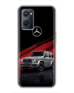 Чехол для Realme 9i с картинкой «Mercedes G-Class красный»