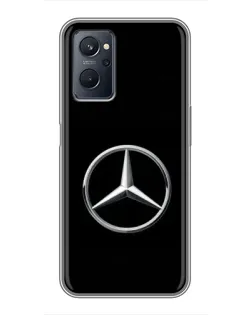 Чехол для Realme 9i с картинкой «Mercedes классический лого»