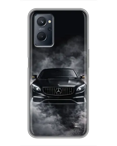 Чехол для Realme 9i с картинкой «Mercedes в дыму» Чехол для Realme 9i с картинкой «Mercedes в дыму»