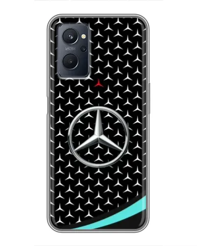 Чехол для Realme 9i с картинкой «Mercedes — бирюзовый акцент» Чехол для Realme 9i с картинкой «Mercedes — бирюзовый акцент»