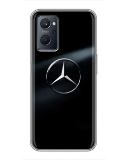 Чехол для Realme 9i с картинкой «Mercedes на металле» Чехол для Realme 9i с картинкой «Mercedes на металле»