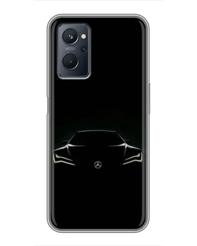 Чехол для Realme 9i с картинкой «Mercedes — силуэт авто» Чехол для Realme 9i с картинкой «Mercedes — силуэт авто»