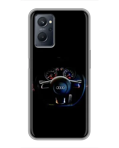 Чехол для Realme 9i с картинкой «Салон Audi — руль»