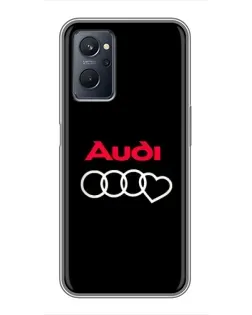 Чехол для Realme 9i с картинкой «Логотип Audi Heart» Чехол для Realme 9i с картинкой «Логотип Audi Heart»