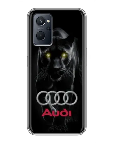 Чехол для Realme 9i с картинкой «Пантера и Audi»