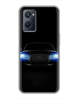 Чехол для Realme 9i с картинкой «Audi в неоне» Чехол для Realme 9i с картинкой «Audi в неоне»