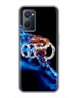 Чехол для Realme 9i с картинкой «Энергия лого Audi» Чехол для Realme 9i с картинкой «Энергия лого Audi»
