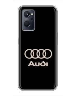 Чехол для Realme 9i с картинкой «Audi — золотой логотип» Чехол для Realme 9i с картинкой «Audi — золотой логотип»