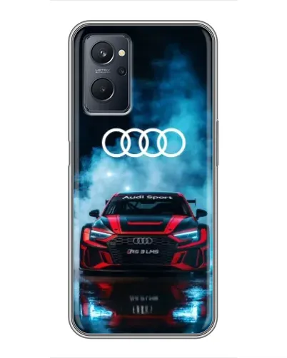 Чехол для Realme 9i с картинкой «Audi Sport — неон»
