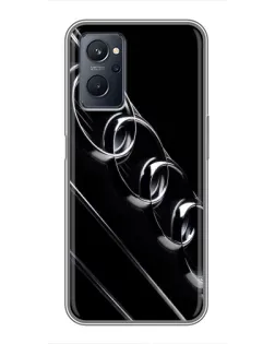 Чехол для Realme 9i с картинкой «Audi — абстрактные кольца» Чехол для Realme 9i с картинкой «Audi — абстрактные кольца»