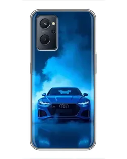 Чехол для Realme 9i с картинкой «Audi — голубая энергия» Чехол для Realme 9i с картинкой «Audi — голубая энергия»