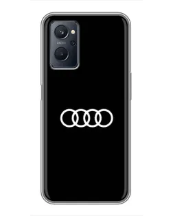 Чехол для Realme 9i с картинкой «Audi White Logo» Чехол для Realme 9i с картинкой «Audi White Logo»