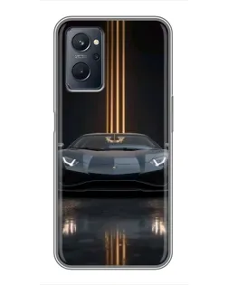 Чохол для Realme 9i з картинкою «Lamborghini золоті лінії» Чохол для Realme 9i з картинкою «Lamborghini золоті лінії»