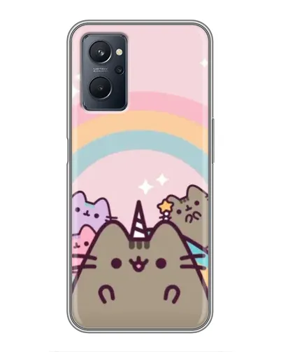 Чехол для Realme 9i с картинкой «Единорог Pusheen»