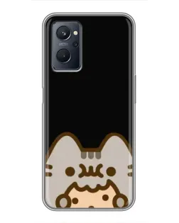 Чохол для Realme 9i з картинкою «Пушин на чорному»