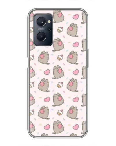Чехол для Realme 9i с картинкой «Пушин и сладости»