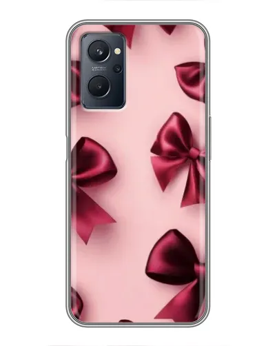 Чехол для Realme 9i с картинкой «Бордовый атлас»