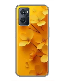 Чехол для Realme 9i с картинкой «Золотые лепестки» Чехол для Realme 9i с картинкой «Золотые лепестки»