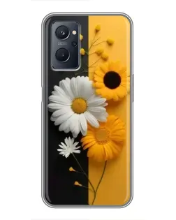 Чехол для Realme 9i с картинкой «Подсолнух и ромашка» Чехол для Realme 9i с картинкой «Подсолнух и ромашка»