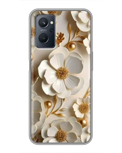 Чехол для Realme 9i с картинкой «Белие бумажние цвети» Чехол для Realme 9i с картинкой «Белие бумажние цвети»