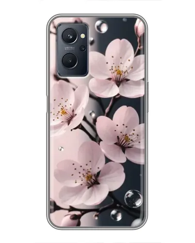 Чехол для Realme 9i с картинкой «Нежная сакура и капли» Чехол для Realme 9i с картинкой «Нежная сакура и капли»