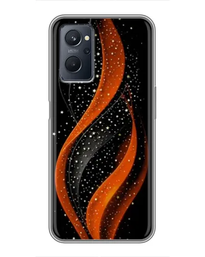 Чехол для Realme 9i с картинкой «Огненная звездная волна»