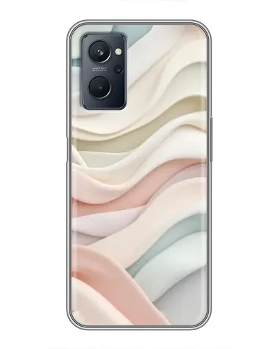 Чехол для Realme 9i с картинкой «Пастельные нежные волны»