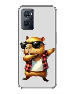 Чохол для Realme 9i з картинкою «Капібара репер даб» Чохол для Realme 9i з картинкою «Капібара репер даб»