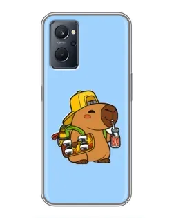 Чохол для Realme 9i з картинкою «Капібара на скейті» Чохол для Realme 9i з картинкою «Капібара на скейті»