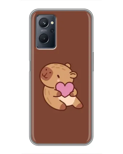 Чехол для Realme 9i с картинкой «Капибара с сердцем»