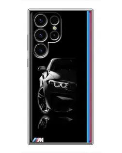 Чохол для Realme C100 з картинкою «Силует BMW в темряві»