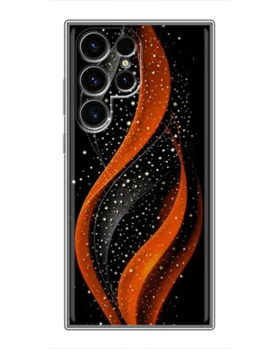 Чехол для Realme C100 с картинкой «Огненная звездная волна»