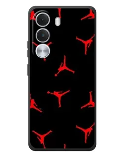 Чехол для Realme C100i с картинкой «Jordan Red Pattern»