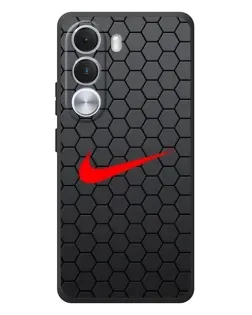 Чехол для Realme C100i с картинкой «Nike — карбоновая сетка»