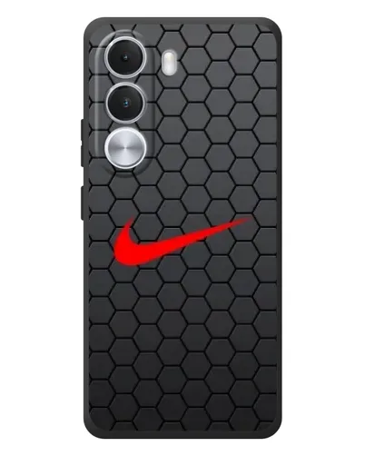 Чехол для Realme C100i с картинкой «Nike — карбоновая сетка»