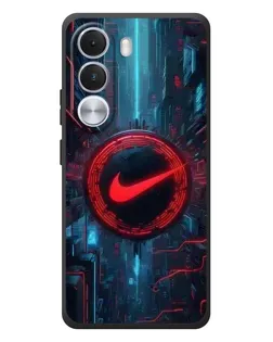 Чехол для Realme C100i с картинкой «Техногенный стиль Nike»