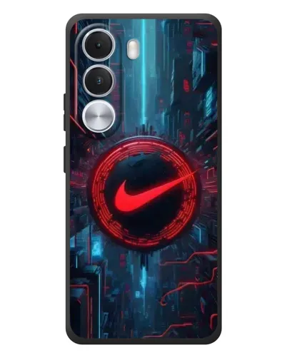 Чехол для Realme C100i с картинкой «Техногенный стиль Nike»