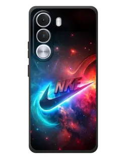 Чехол для Realme C100i с картинкой «Огненный логотип Nike»