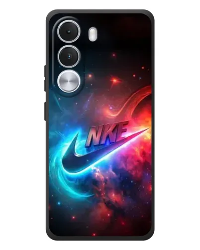 Чехол для Realme C100i с картинкой «Огненный логотип Nike»