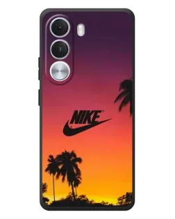 Чехол для Realme C100i с картинкой «Nike на закате солнца»