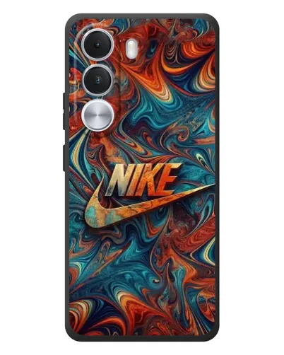 Чехол для Realme C100i с картинкой «Nike в абстракции»