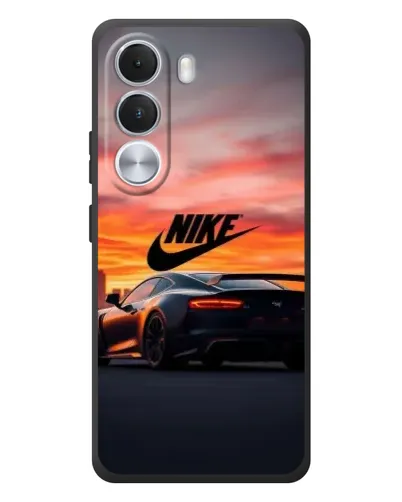 Чехол для Realme C100i с картинкой «Nike и суперкар»