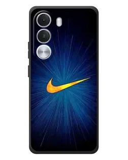 Чехол для Realme C100i с картинкой «Синий пульс Nike»