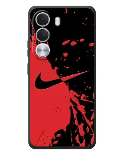 Чехол для Realme C100i с картинкой «Красные брызги Nike» Чехол для Realme C100i с картинкой «Красные брызги Nike»