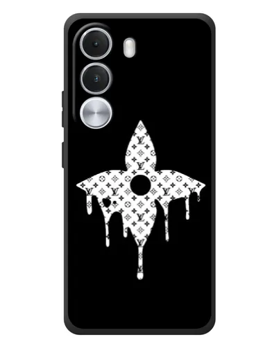 Чехол для Realme C100i с картинкой «Цветочная монограмма»