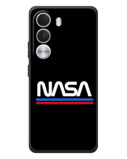 Чехол для Realme C100i с картинкой «NASA — классика Red Blue»
